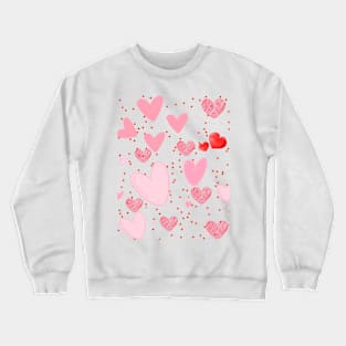 hearts patten Crewneck Sweatshirt